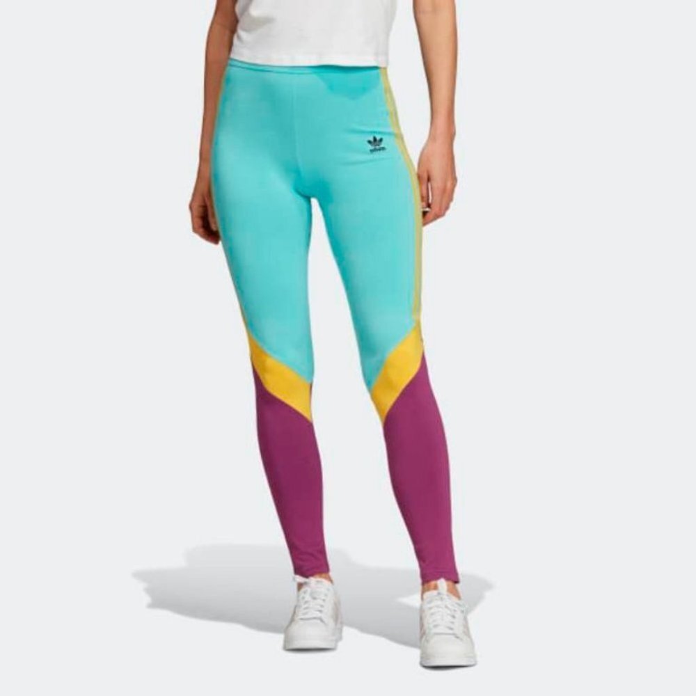 ADIDAS FN2908 High-Waisted Tights Easy Mint - Picture 1 of 2